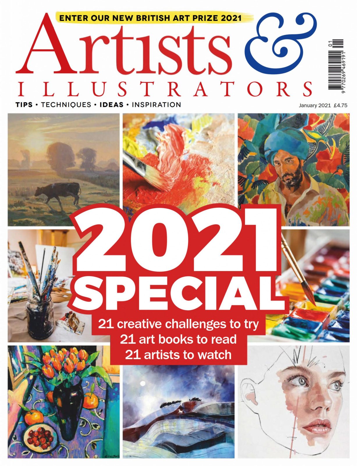 Artists & Illustrators 插画绘画艺术设计杂志 JANUARY 2021
